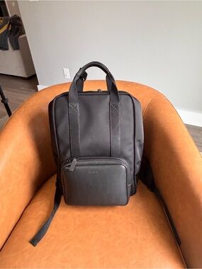 Monos Metro Backpack Black Travel Laptop Bag